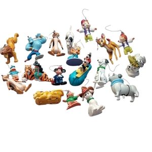 Vintage Disney toys Custom Made turned into holiday ornaments Lot